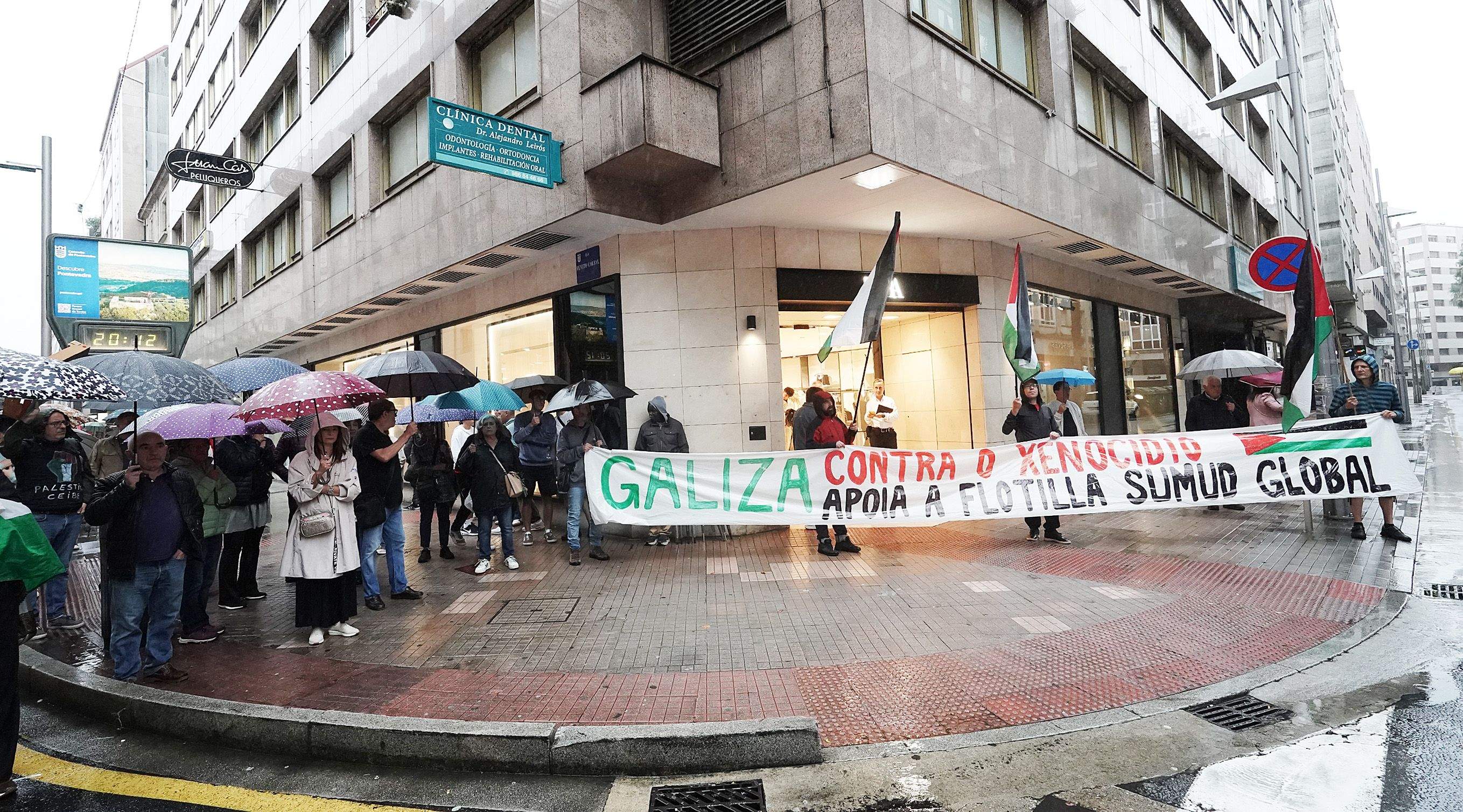 Manifestación contra o xenocidio do pobo palestino