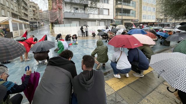 Acto de apoio a Gaza celebrado en Sanxenxo