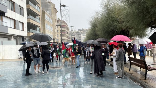 Concentración en Sanxenxo en apoio ao pobo palestino