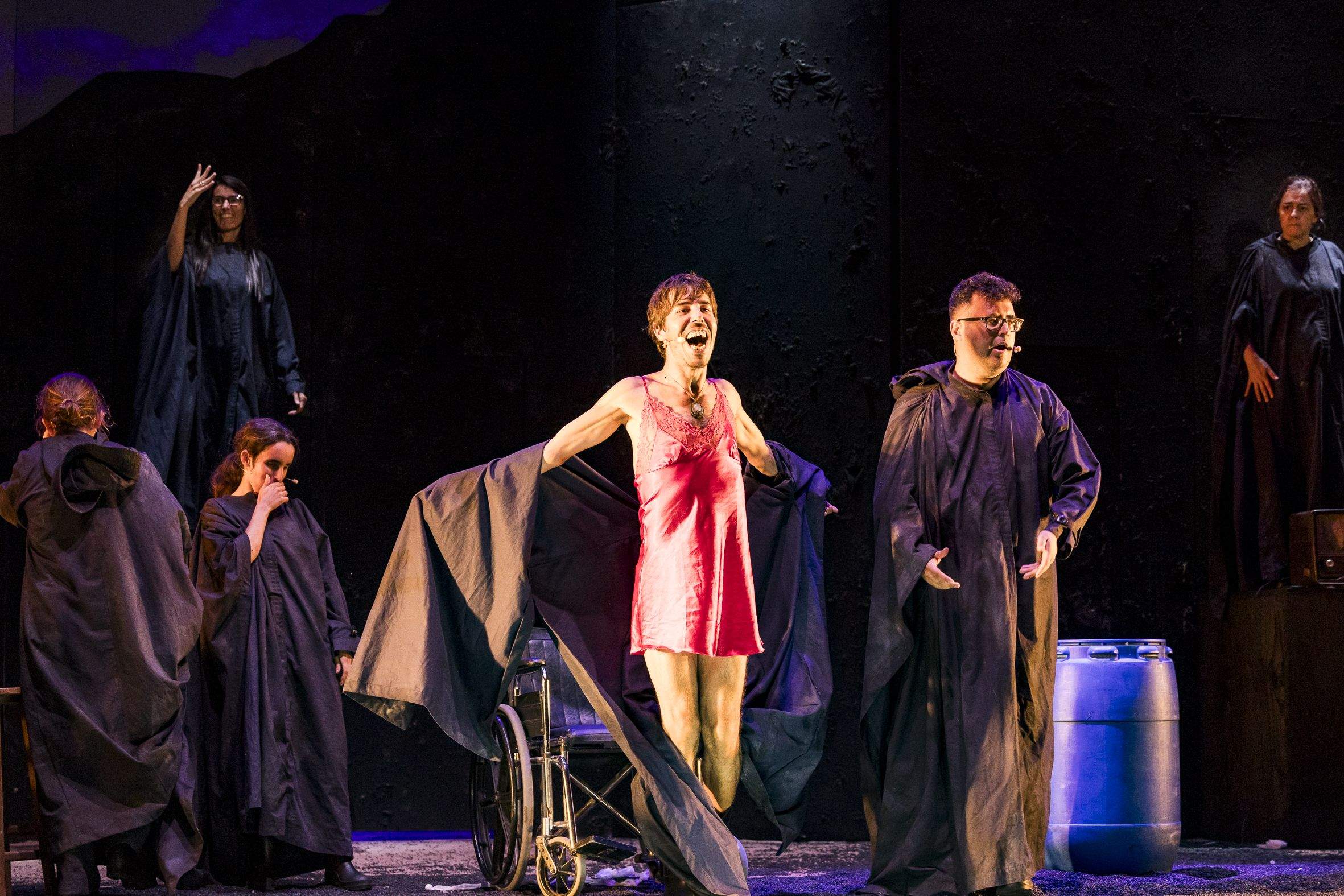 Escena da obra de teatro "Nada se sabe"