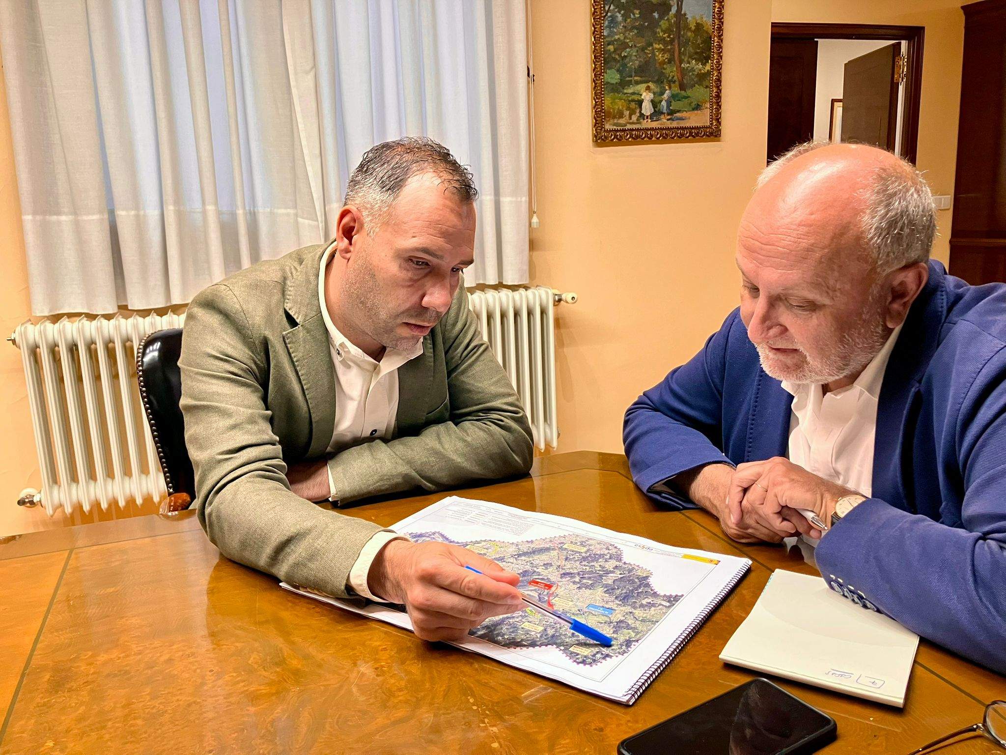 Jacobo Pérez con Abel Losada