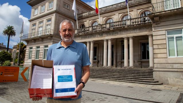Entrega de alegaciones del PP contra la Variante Oeste de Caldas
