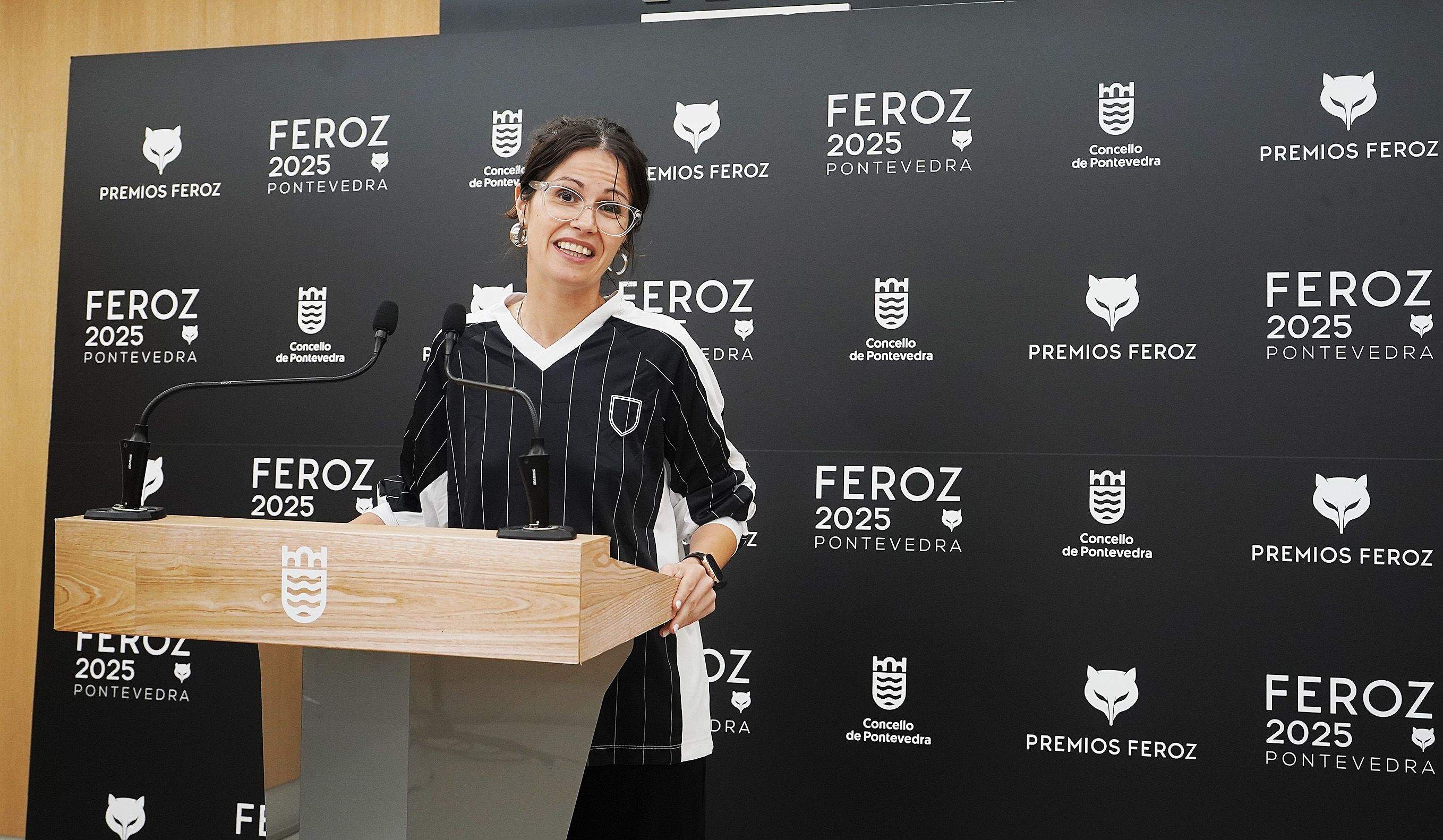 Anabel Gulías presenta unha das actividades previas dos Feroz 2026