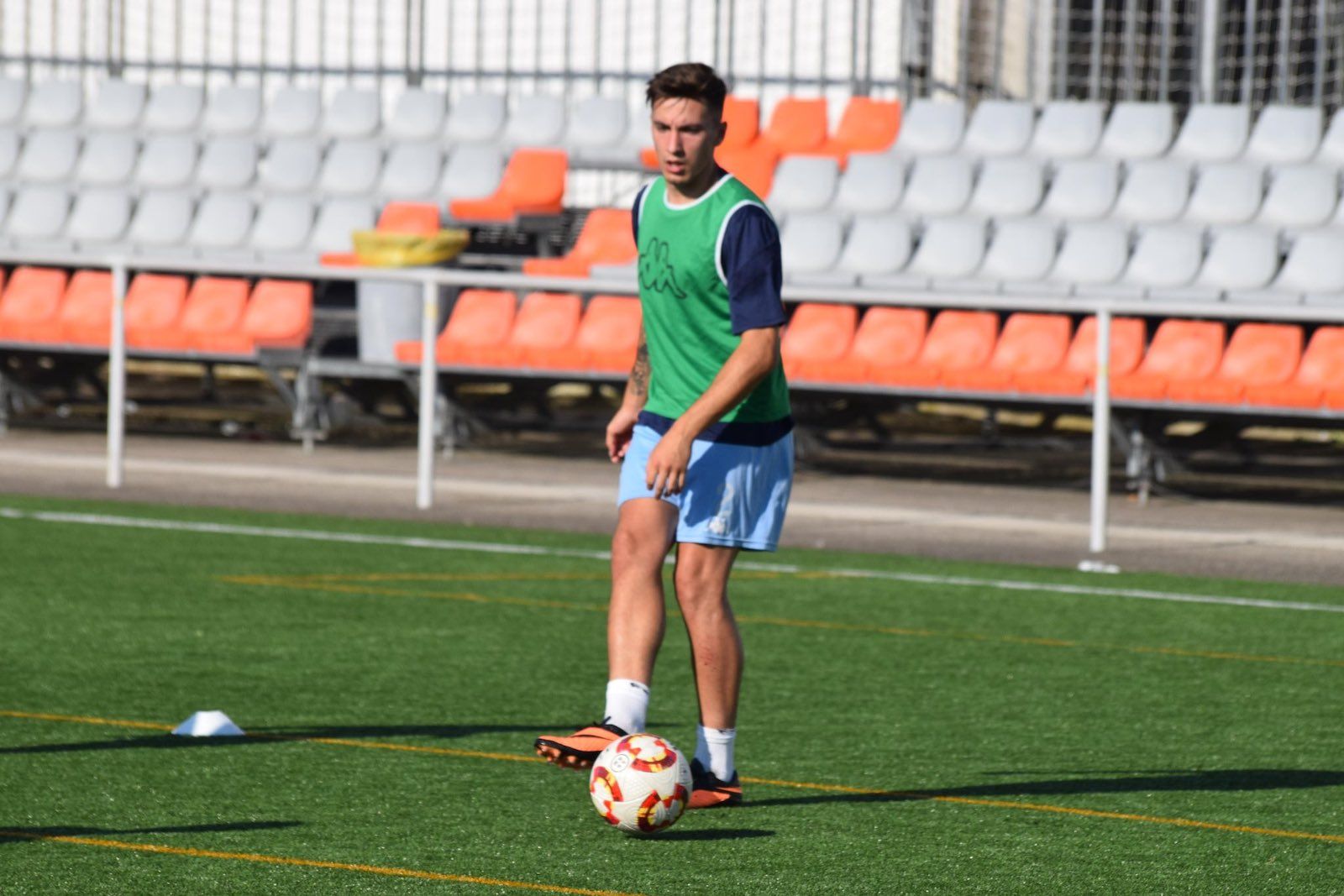 Víctor Eimil, nun adestramento co Pontevedra
