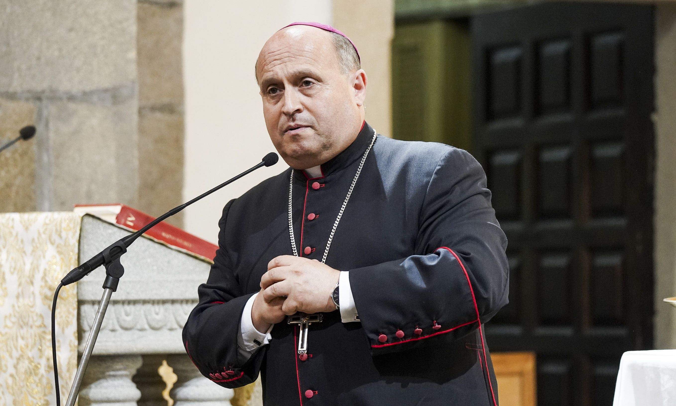 El arzobispo de Santiago, monseñor Francisco José Prieto Fernández