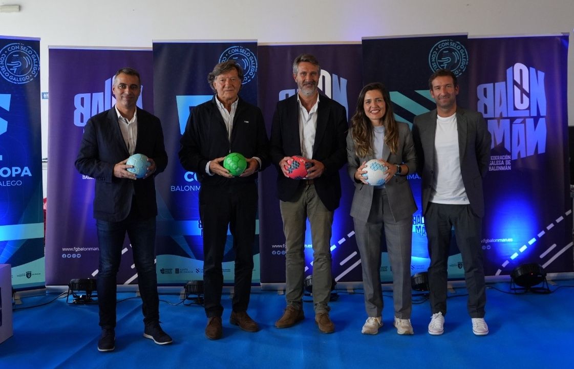 Presentación de la Copa Galicia y de la Supercopa de balonmano