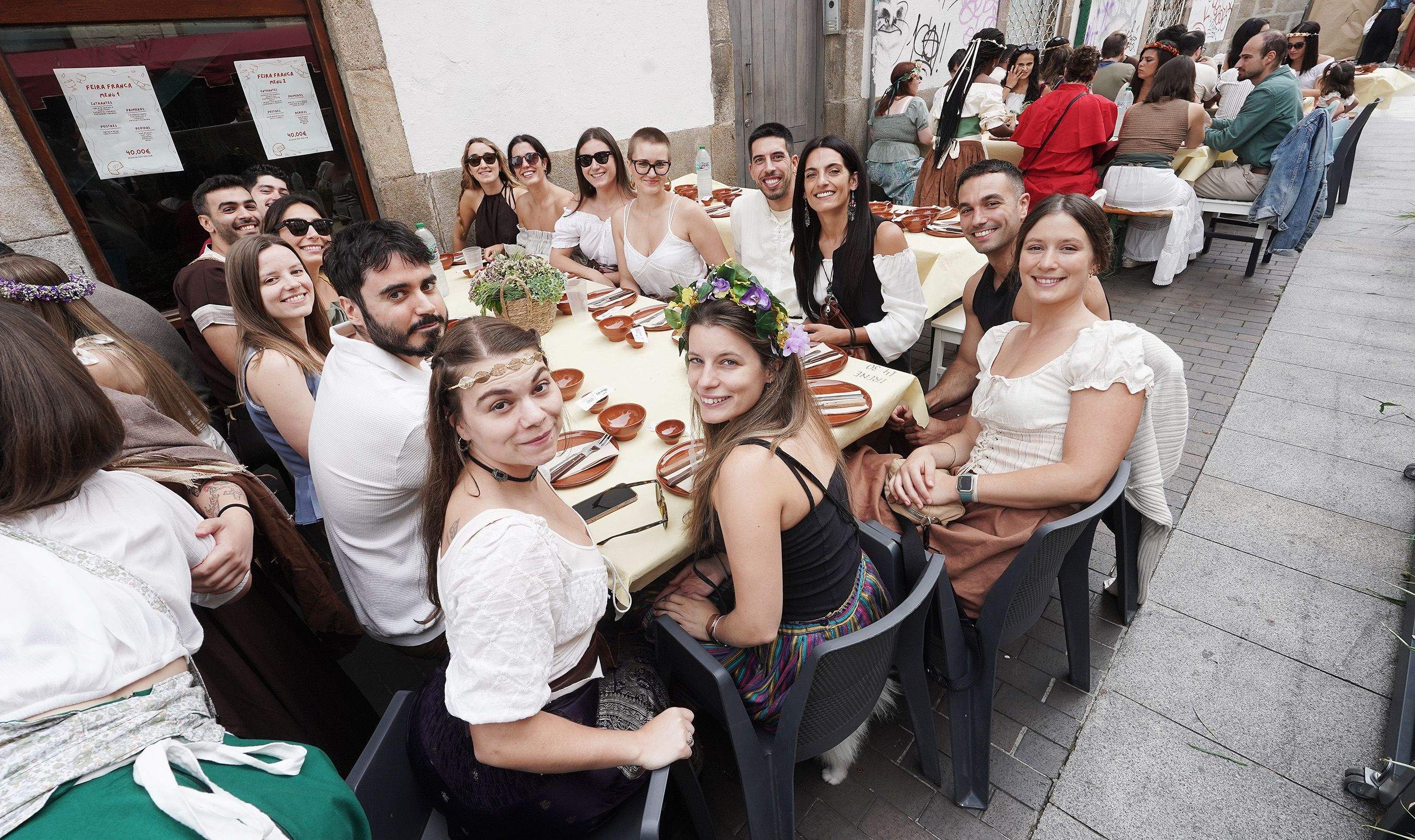 Comidas en el centro histórico durante la Feira Franca 2025 Comidas en el centro histórico durante la Feira Franca 2025