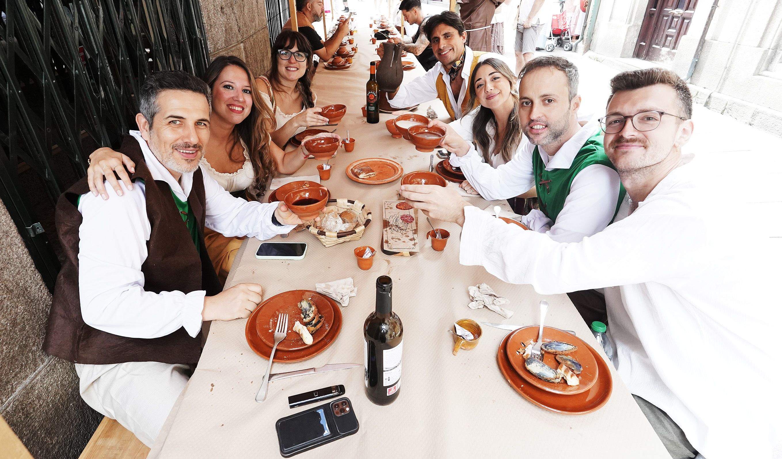 Comidas en el centro histórico durante la Feira Franca 2025 Comidas en el centro histórico durante la Feira Franca 2025