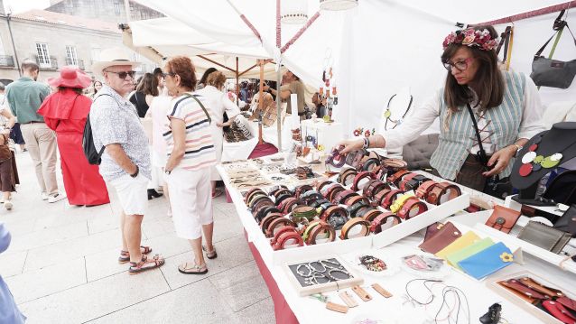 O mercado artesanal e a mostra de oficios, protagonistas na Feira Franca O mercado artesanal e a mostra de oficios, protagonistas na Feira Franca