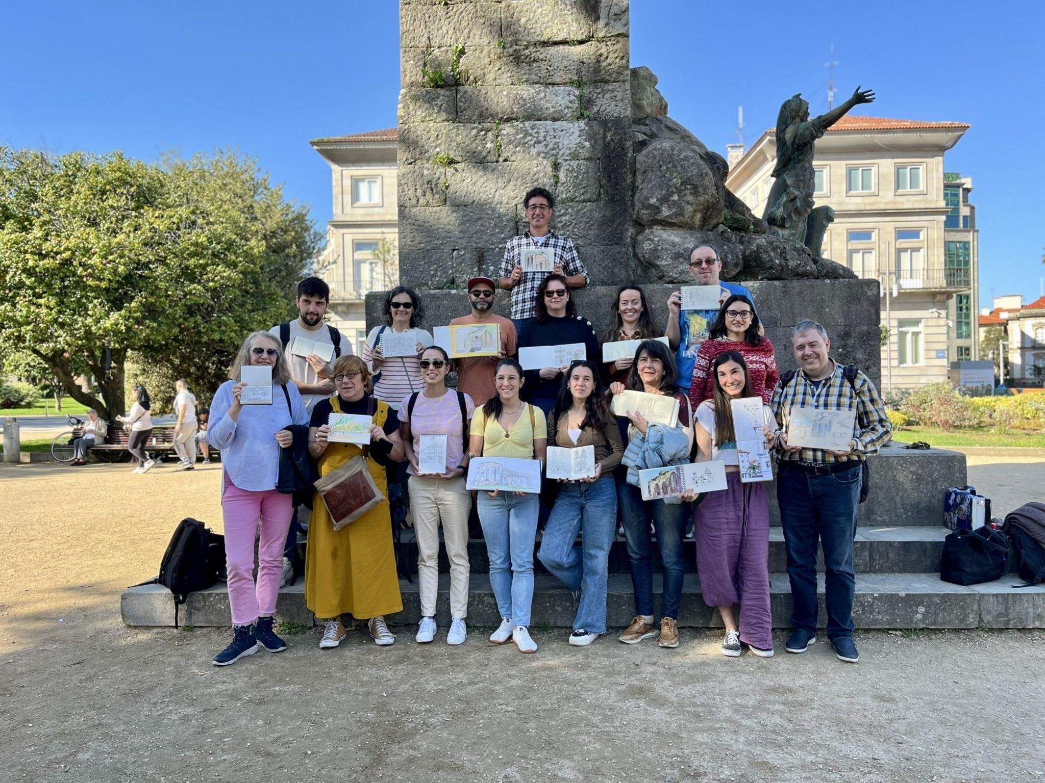 Grupo de urban sketchers de Pontevedra