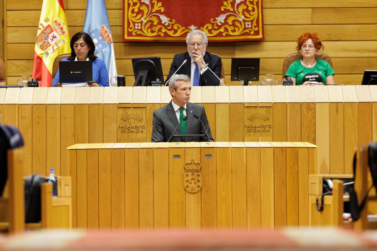 Comparecencia de Alfonso Rueda en el Parlamento