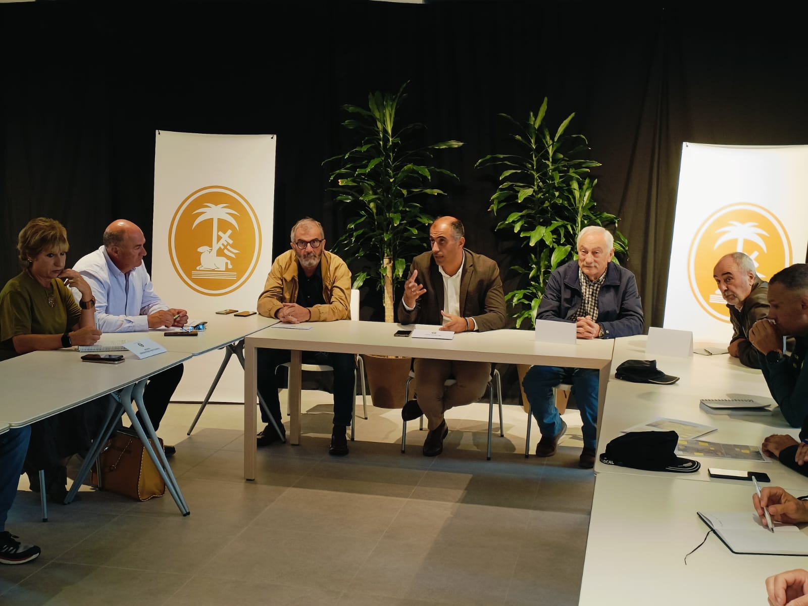 Reunión de coordinación das obras na Barca