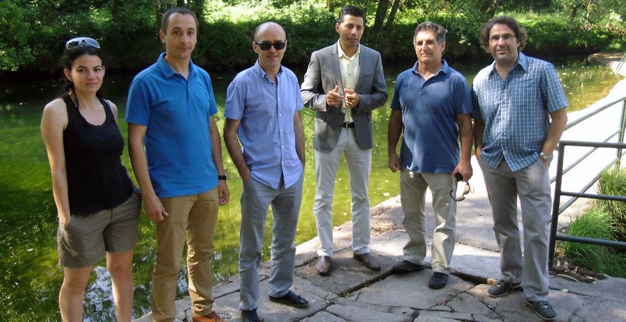 O alcalde de Ponte Caldelas co representantes da ADEAC