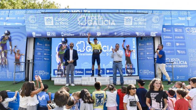 Segunda etapa de la Volta Galicia 2025 en Caldas de Reis Segunda etapa de la Volta Galicia 2025 en Caldas de Reis