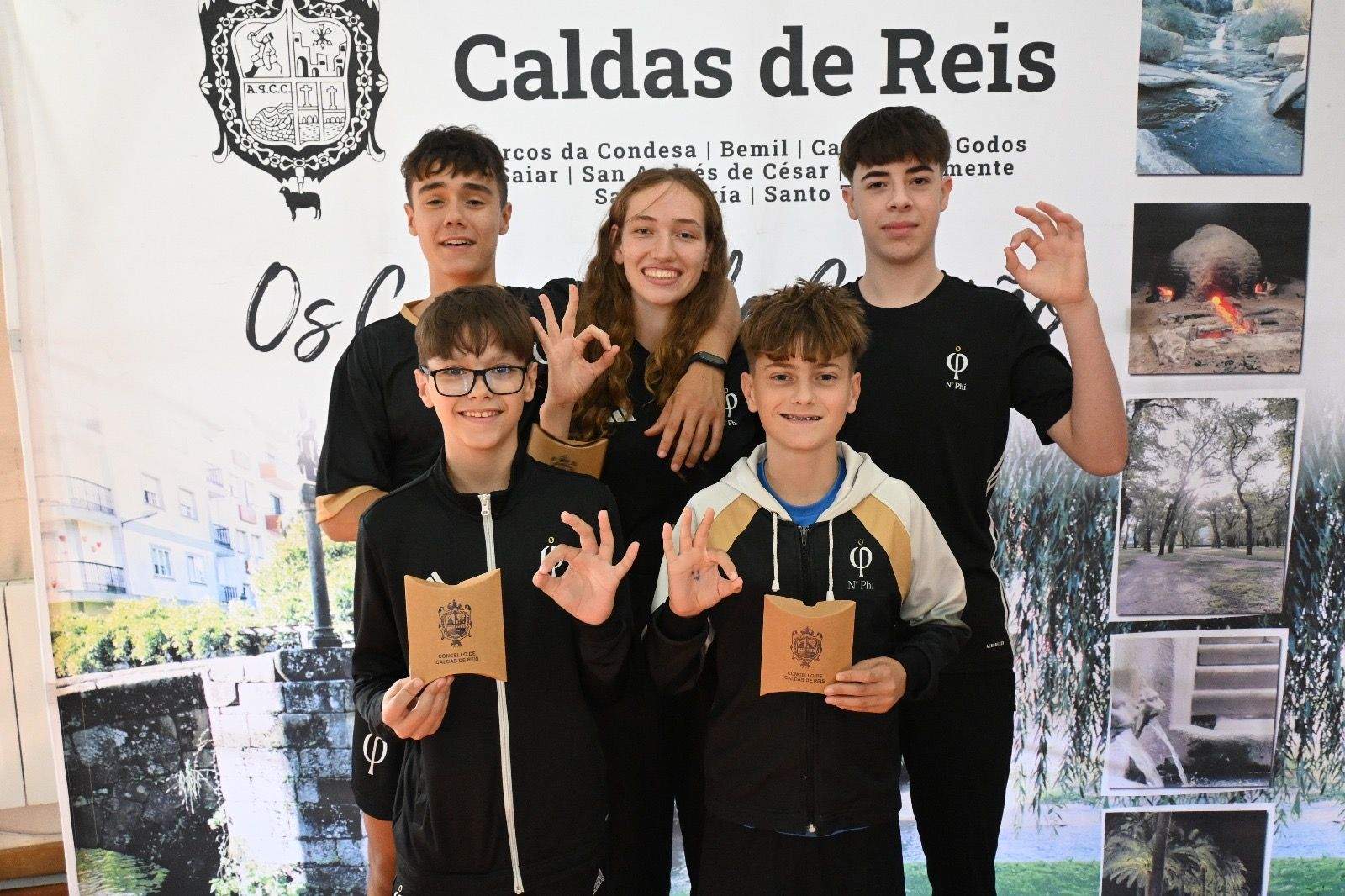 Recepción en Caldas a los integrantes del Número Phi