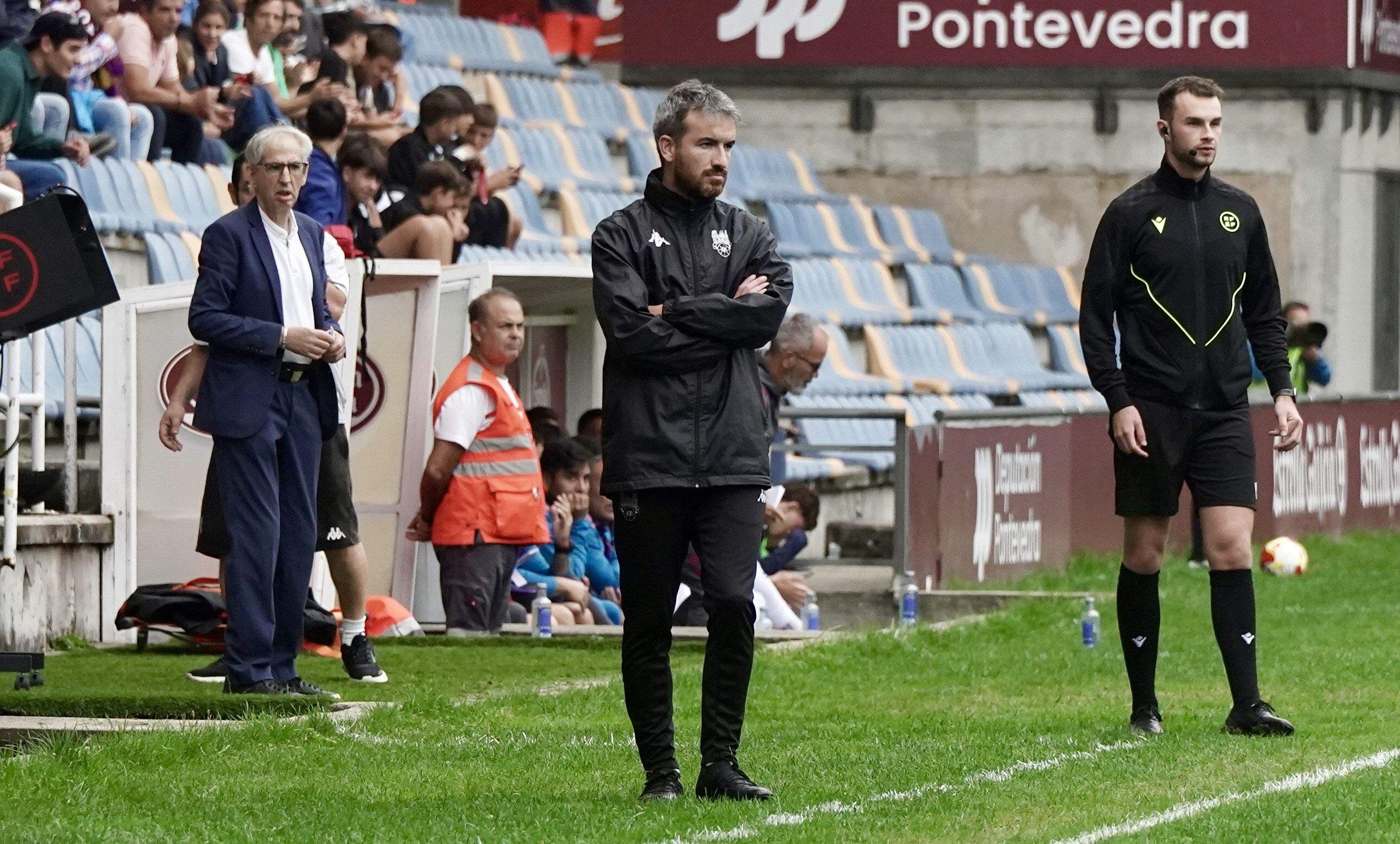 Rubén Domínguez, no partido entre Pontevedra e Tenerife