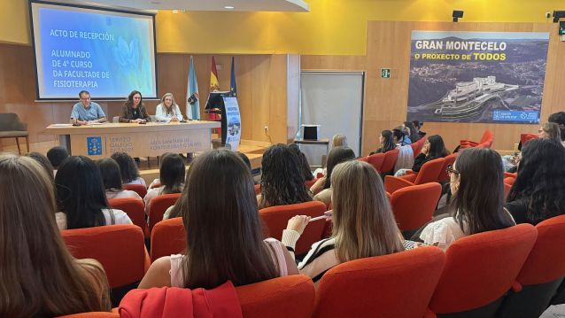 Acto de recepción en Montecelo de estudantes en prácticas de Fisioterapia Acto de recepción en Montecelo de estudantes en prácticas de Fisioterapia