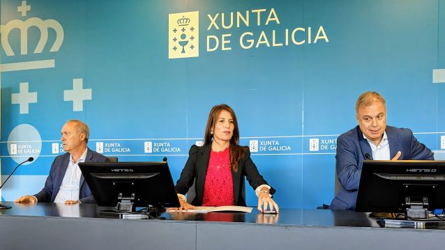 Agustín Reguera, María Martínez Allegue e Heriberto García Porto Agustín Reguera, María Martínez Allegue e Heriberto García Porto