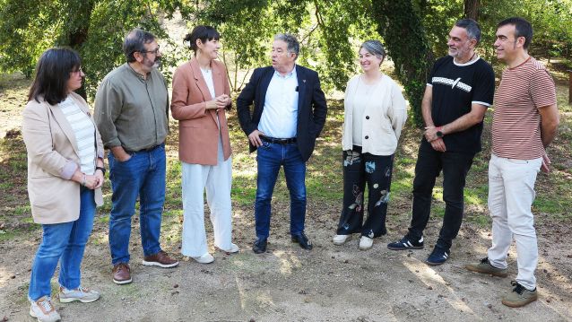Ana Pontón visitó el parque forestal de A Tomba
