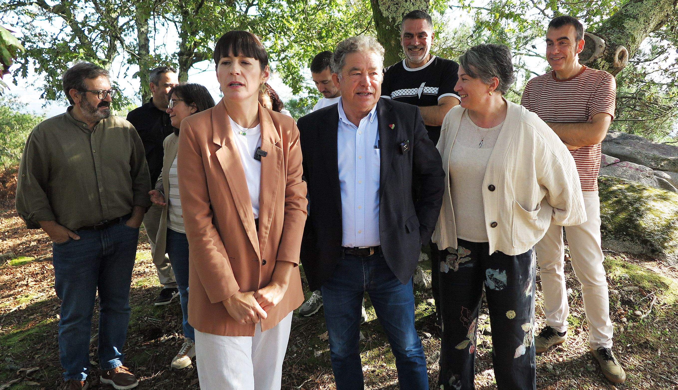 Ana Pontón visitó el parque forestal de A Tomba