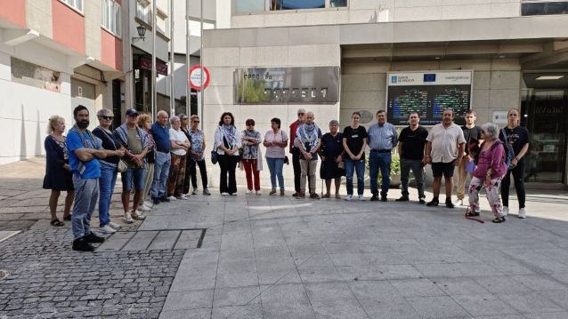 Minuto de silencio en Sanxenxo por el genocidio en Gaza Minuto de silencio en Sanxenxo por el genocidio en Gaza