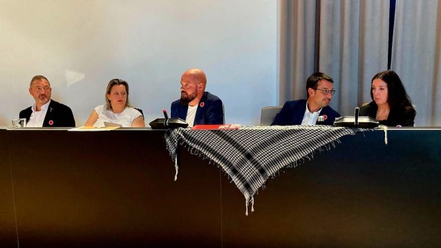 Los ediles del PSOE manifestaron su rechazo al genocidio en Gaza