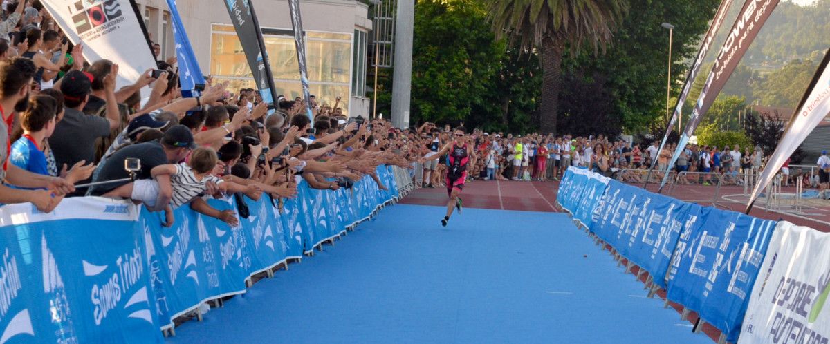 Campeonato de España de triatlón sprint disputado en Pontevedra