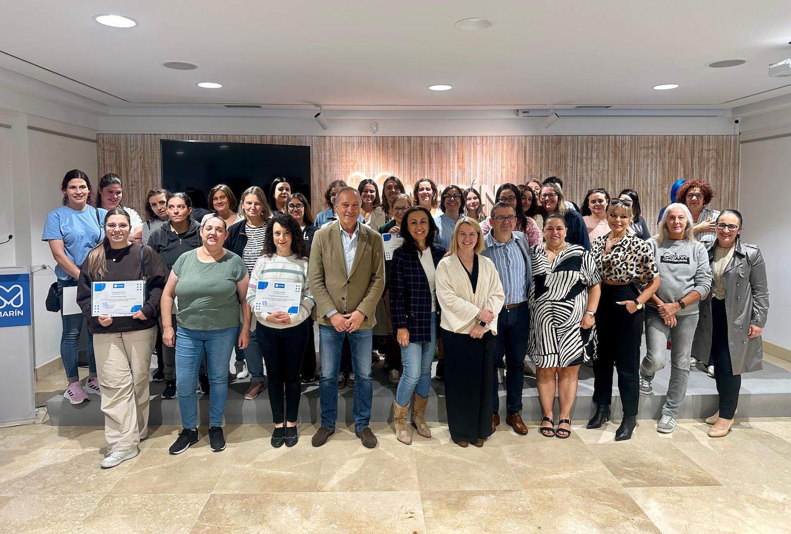 Participantes del programa integrado de empleo en Marín