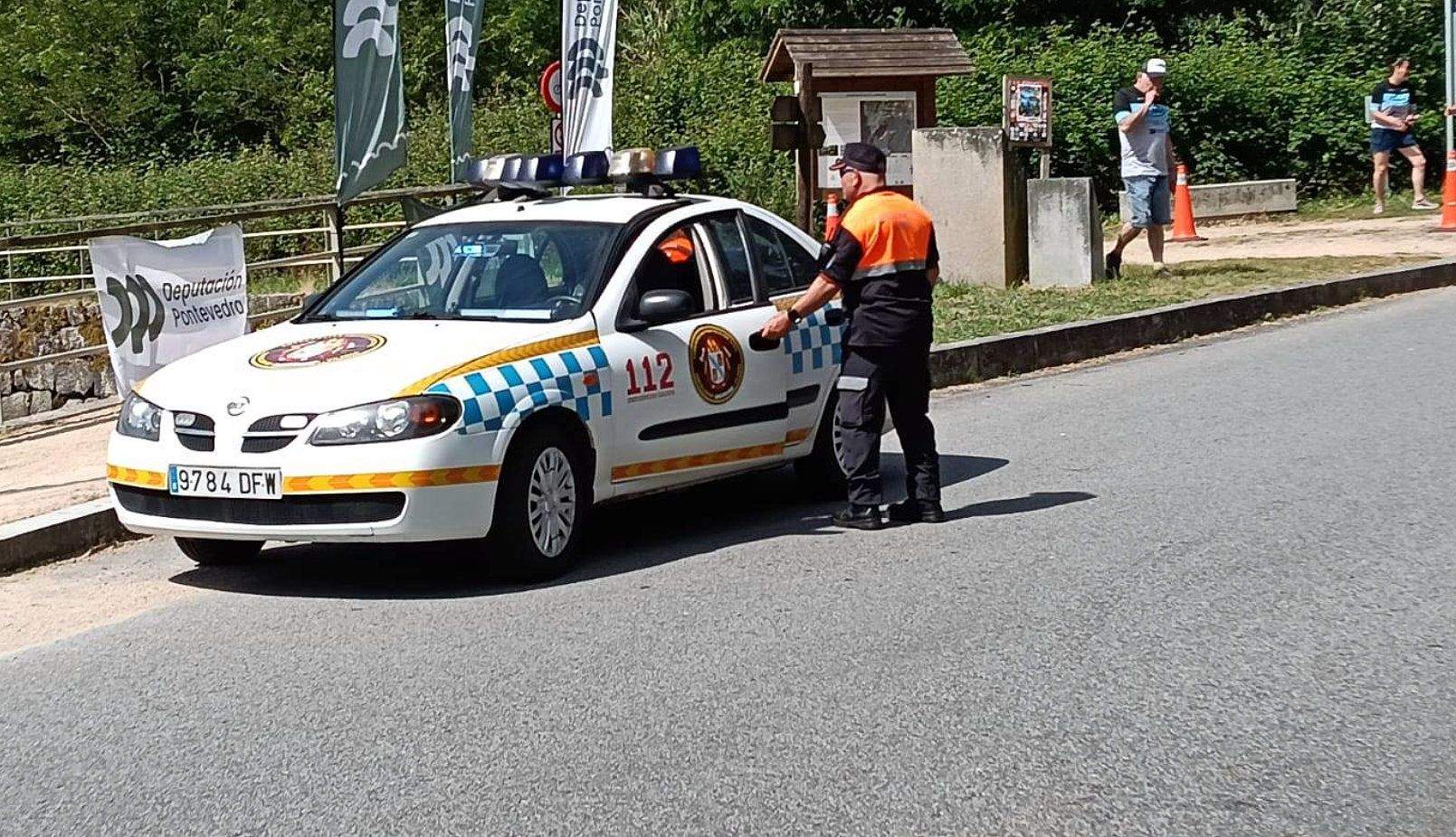 Efectivos del 112 en Vilaboa
