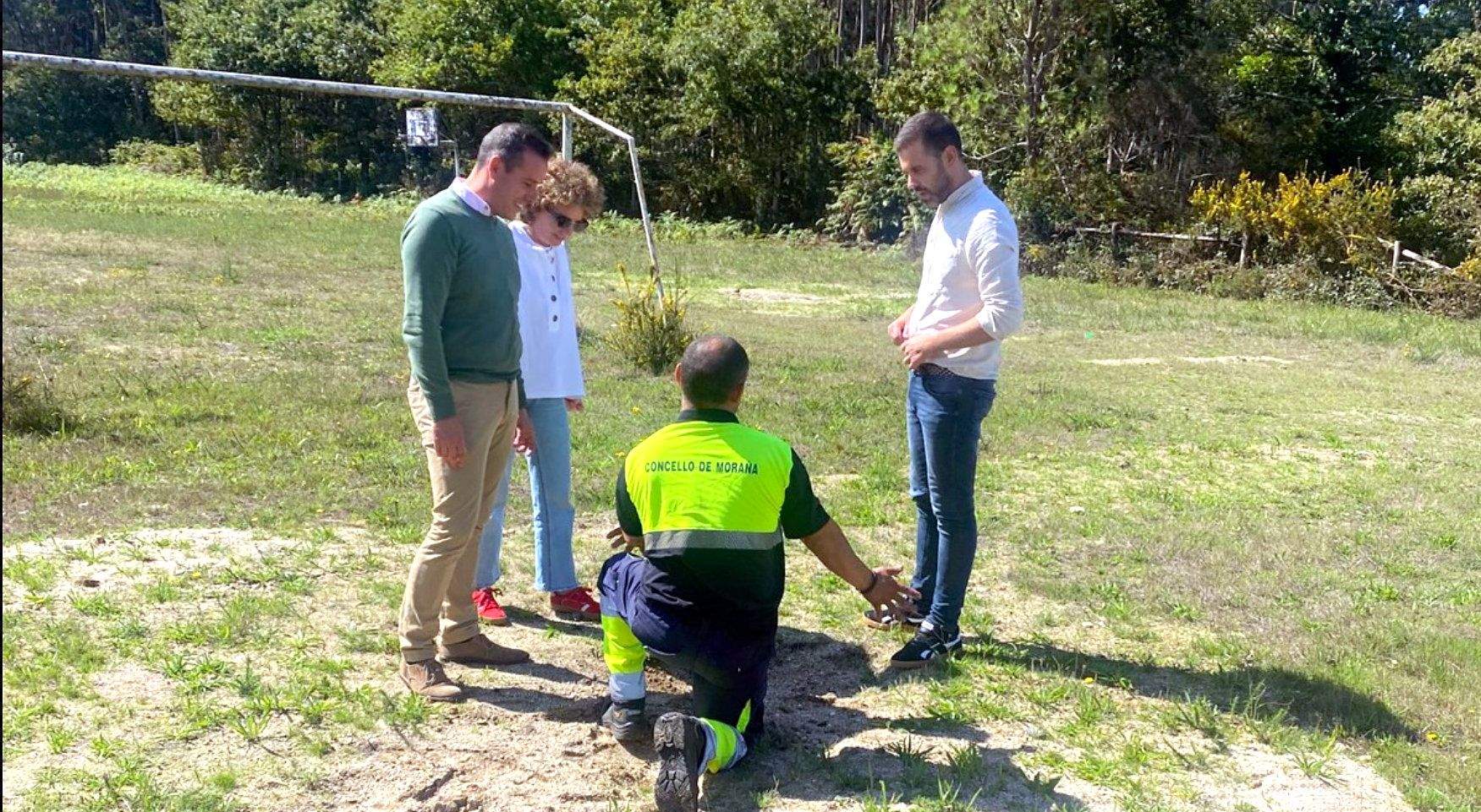 Visita a los terrenos de Batán, en Moraña´, donde se construirá el nuevo edificio municipal