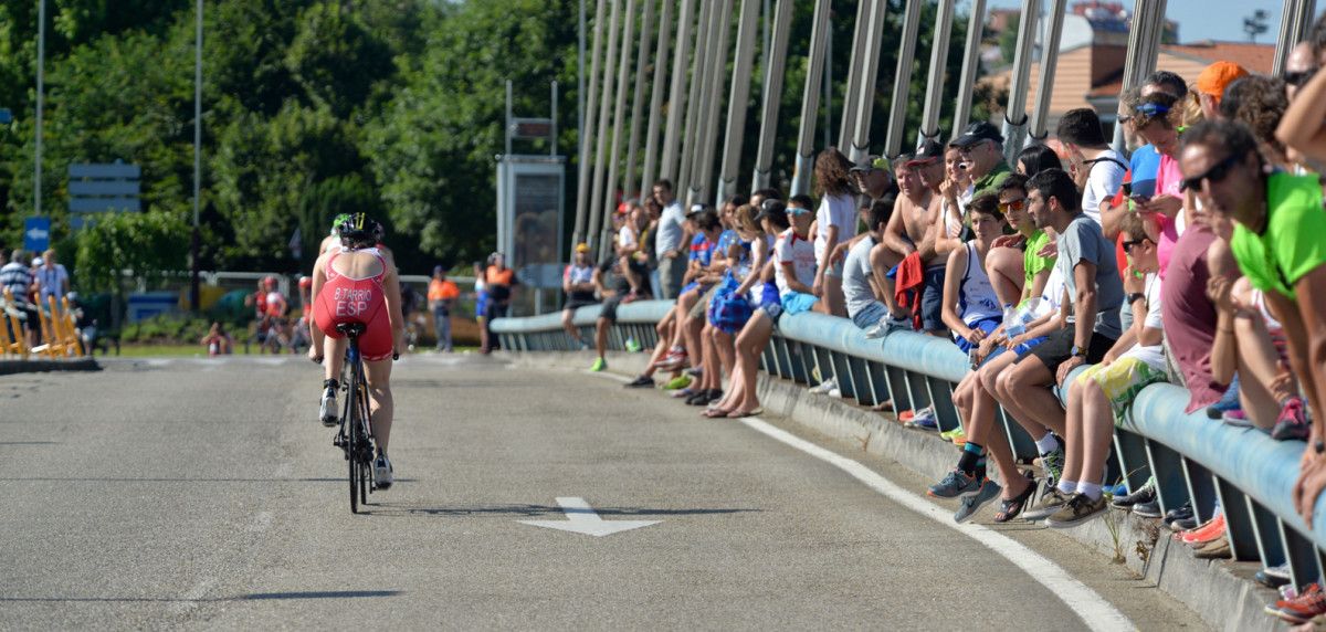 Campeonato de España de triatlón sprint disputado en Pontevedra
