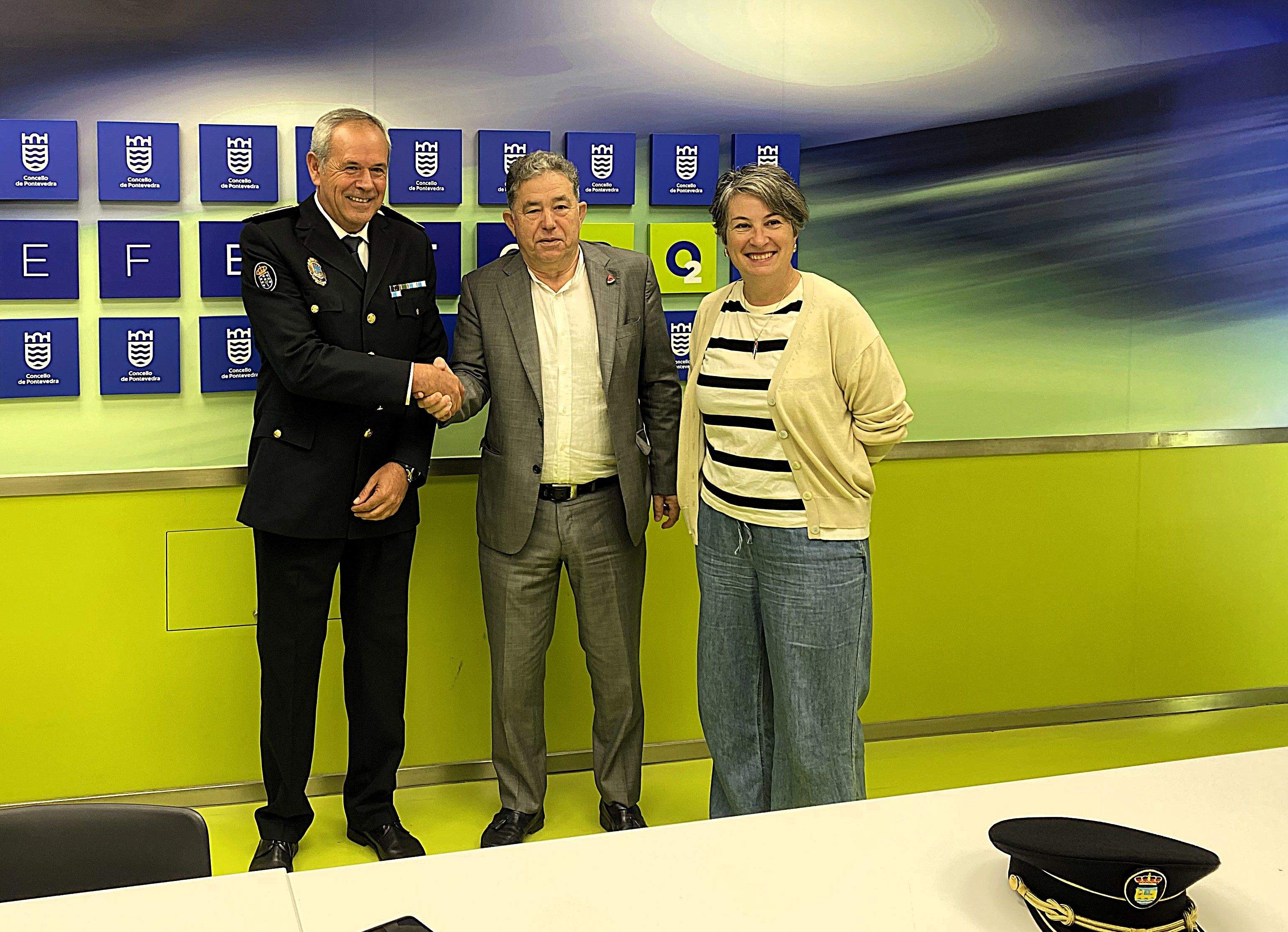  José Manuel González Abal, Miguel Anxo Fernández Lores y Eva Vilaverde