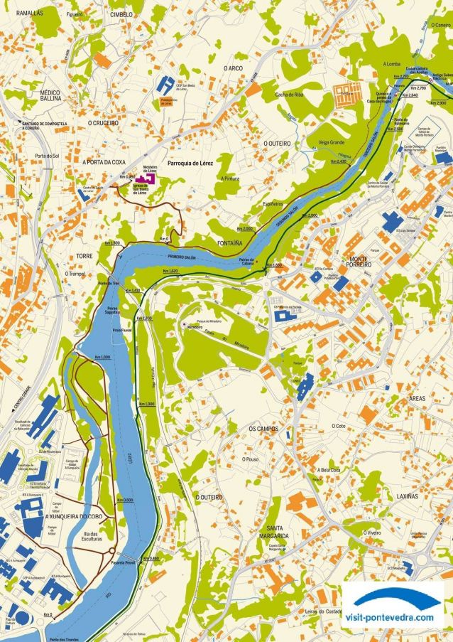 Mapa de la Ruta Río Lérez