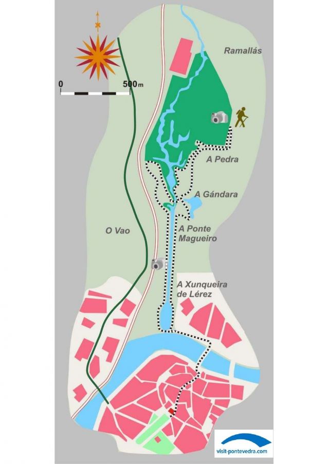 Mapa de la Ruta Xunqueira de Alba