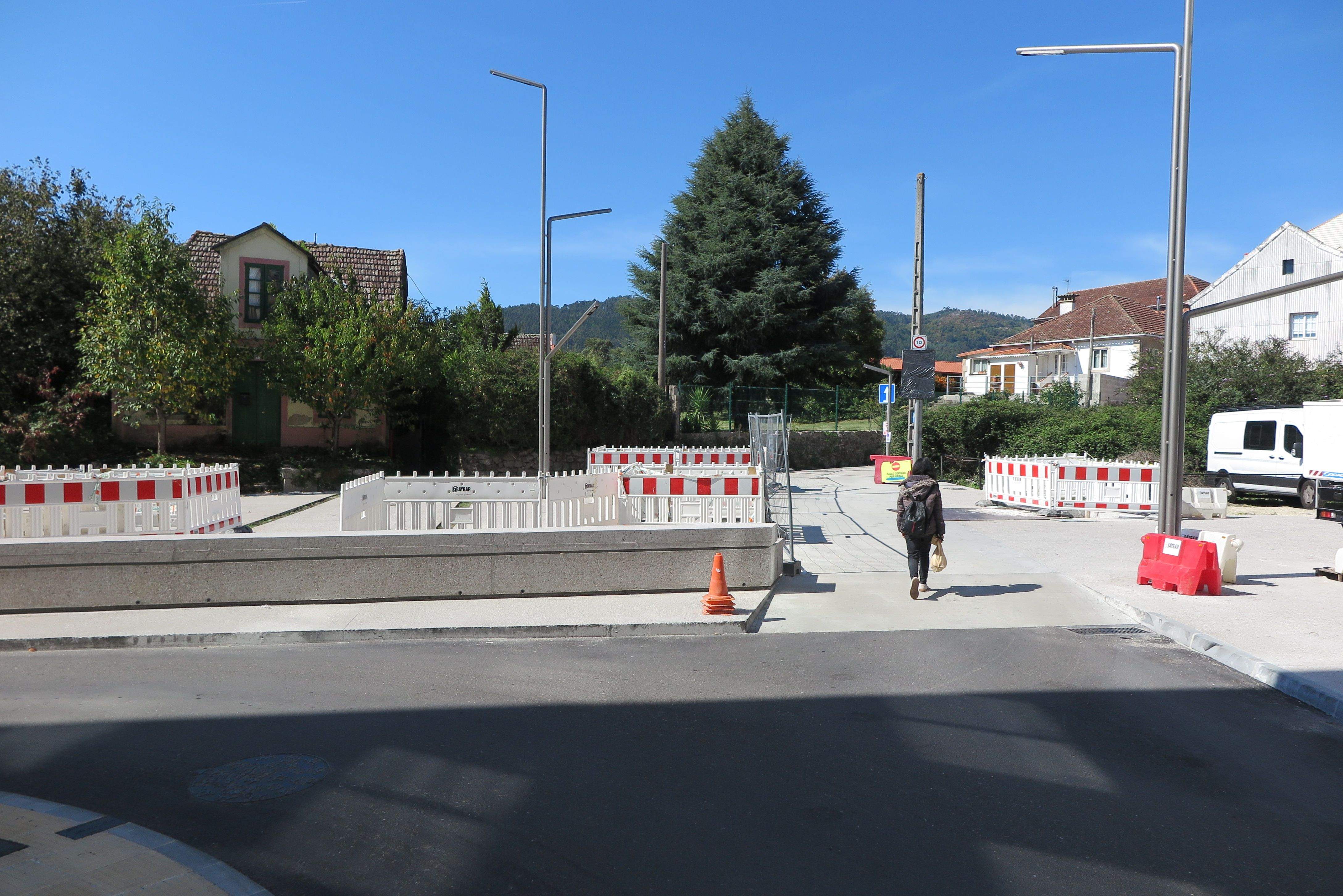 Obras de reforma da Rúa da Santiña
