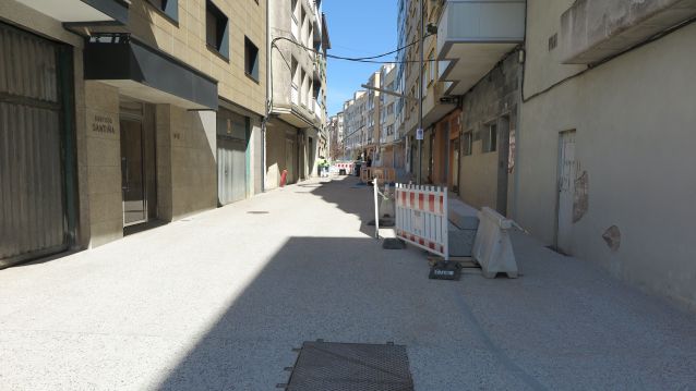 Obras de reforma de la Rúa da Santiña