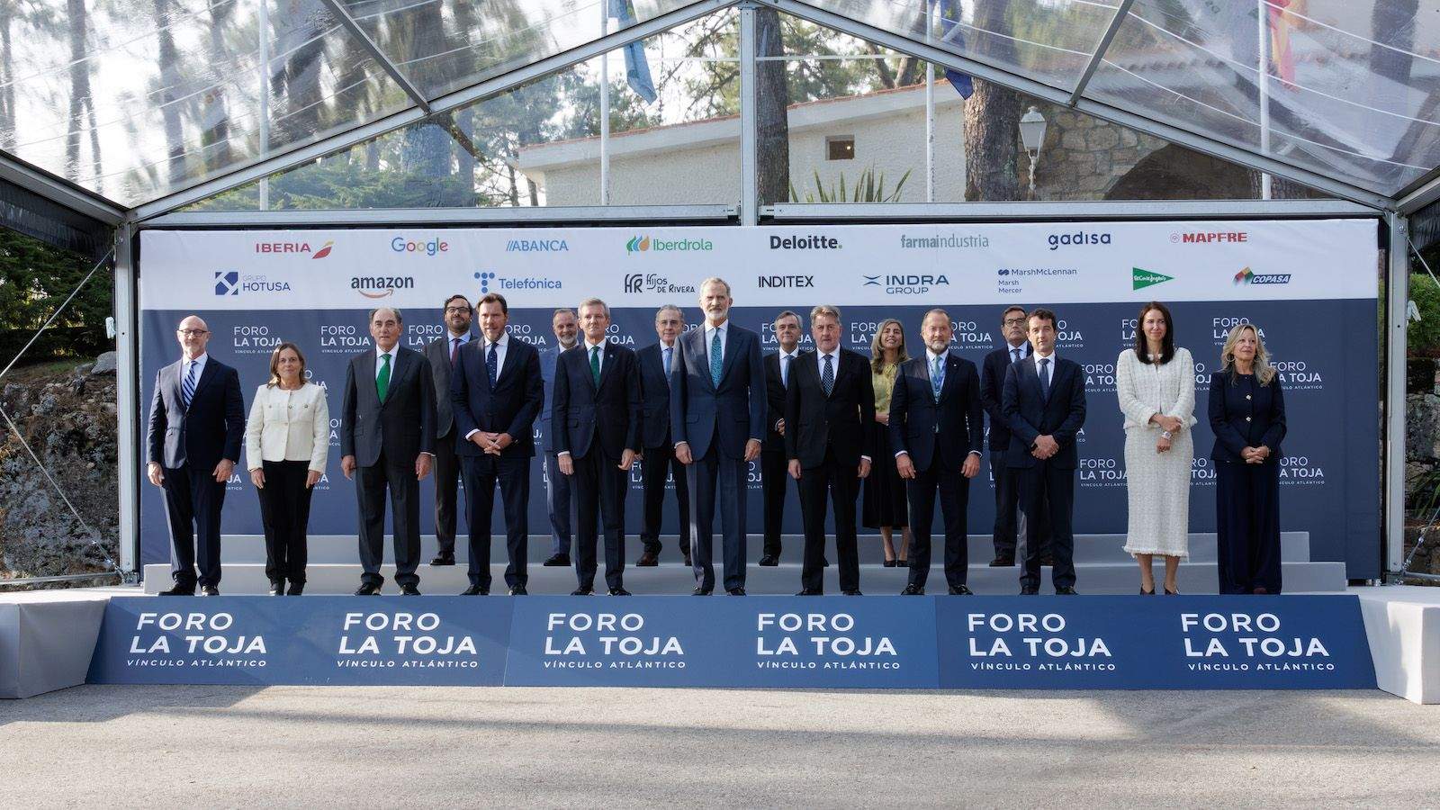 O rei Felipe VI inaugura o sétimo Foro La Toja-Vínculo Atlántico