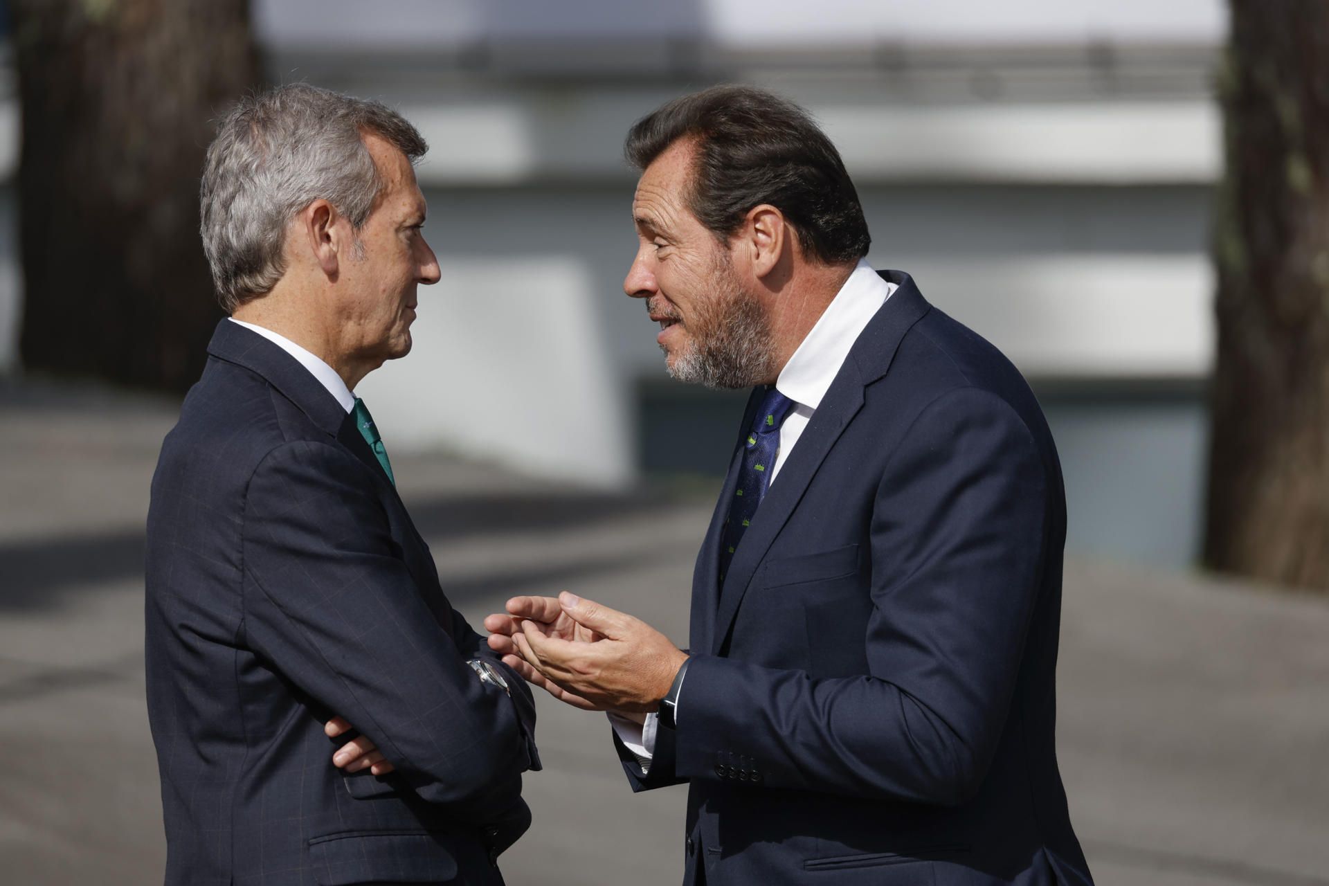 Alfonso Rueda e Óscar Puente, na Toxa