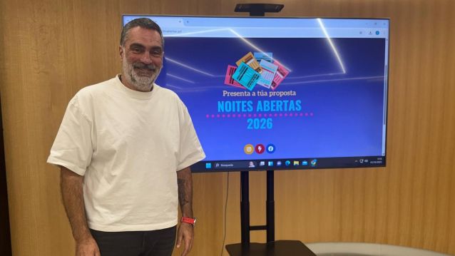 Demetrio Gómez, en la presentación de Noites Abertas 2026