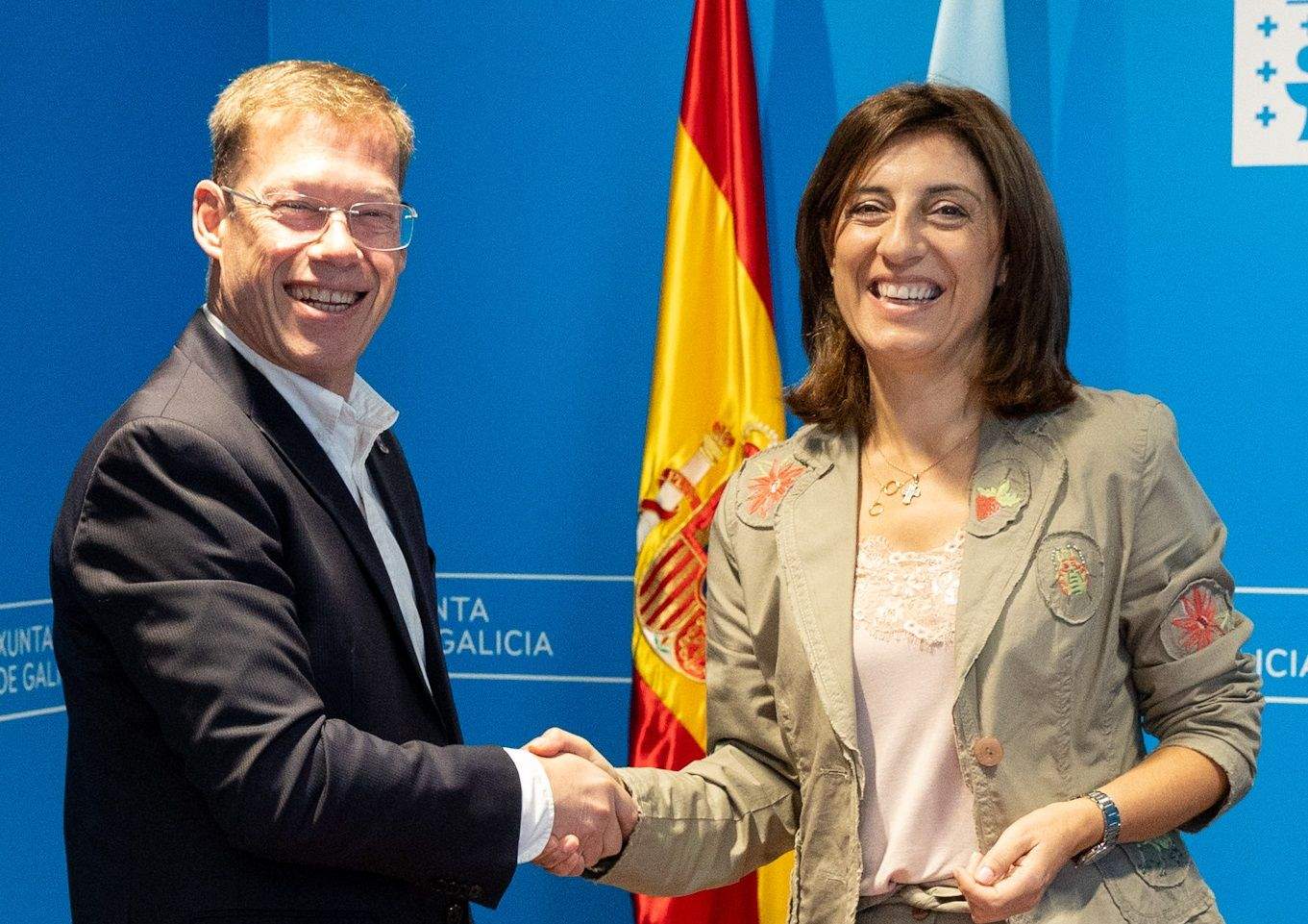 David Carrera e Ángeles Vázquez