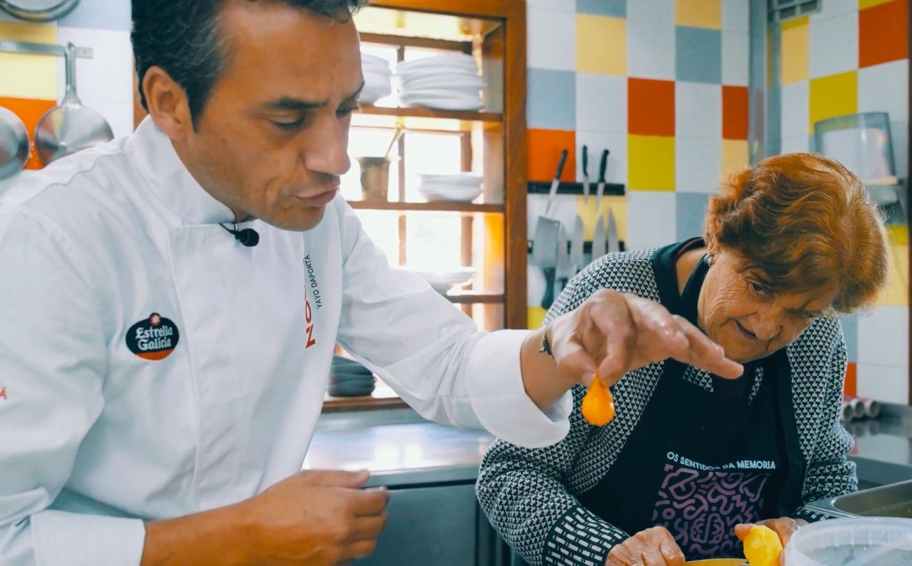 Nemesia Pérez, junto a Yayo Daporta