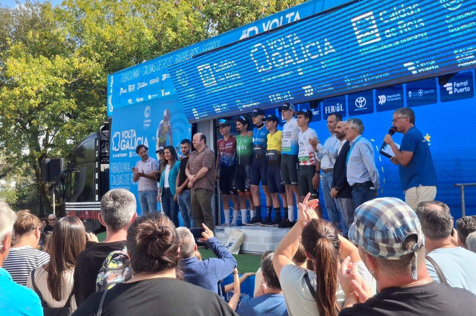 Etapa de la Volta a Galicia en Caldas de Reis