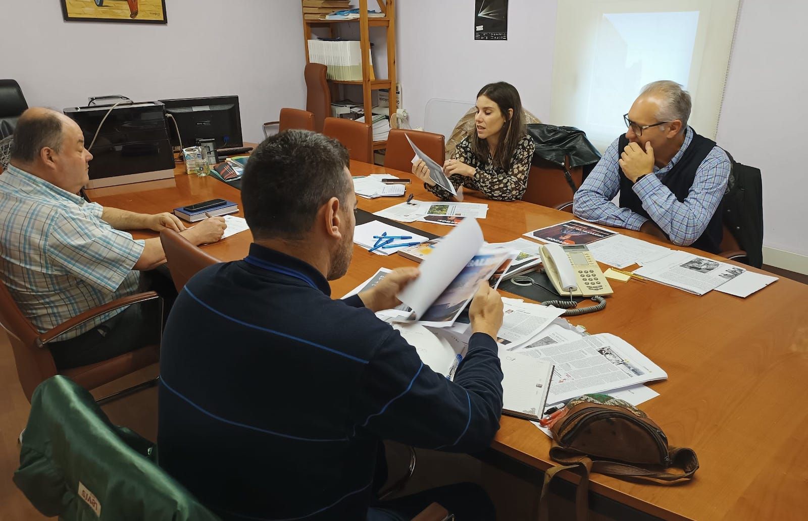 Reunión del jurado de los Premios Johan Carballeira