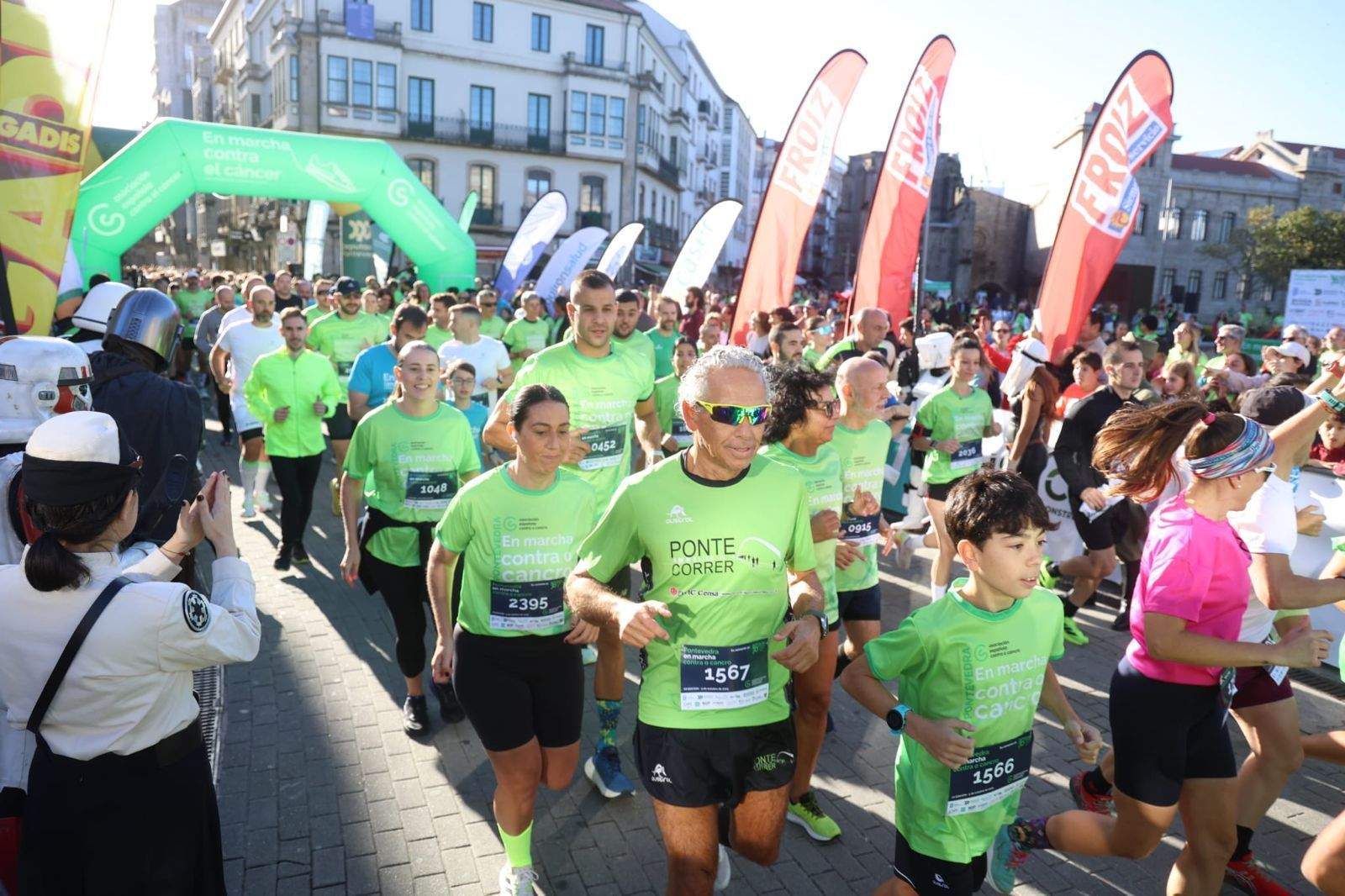 Sétima edición da marcha contra o cancro en Pontevedra
