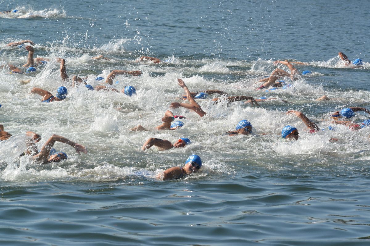 Campionato de España de tríatlon sprint disputado en Pontevedra