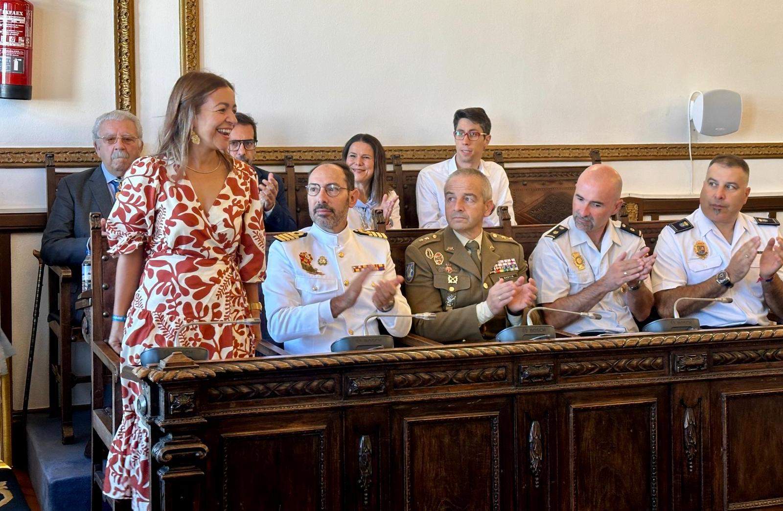 Acto institucional de San Miguel en Marín Acto institucional de San Miguel en Marín