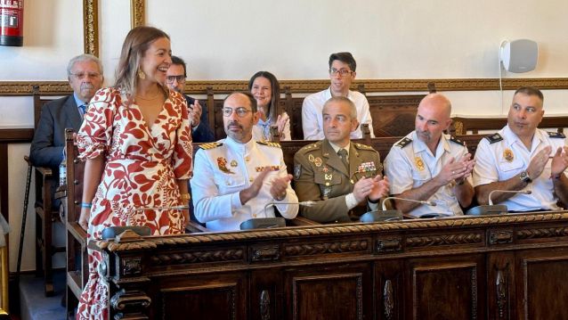 Acto institucional de San Miguel en Marín Acto institucional de San Miguel en Marín