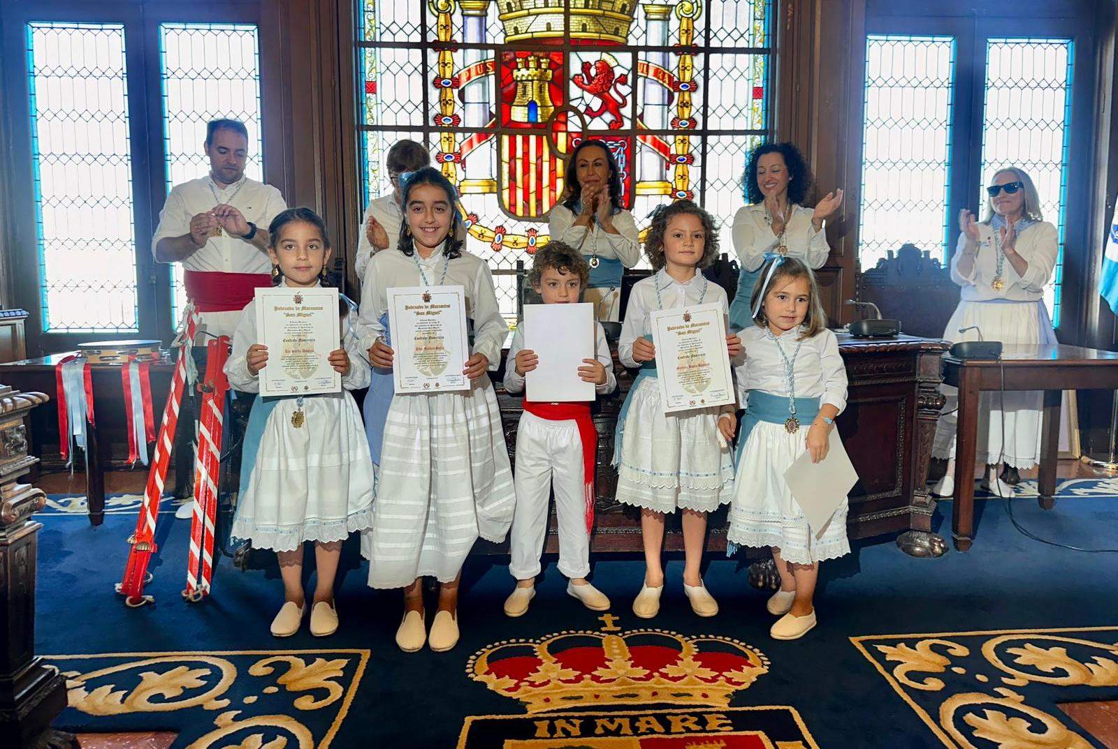Acto institucional de San Miguel en Marín Acto institucional de San Miguel en Marín