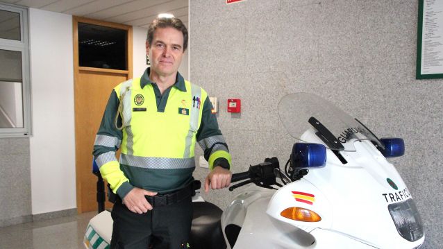 Jorge García, sarxento do Subsector de Tráfico da Garda Civil Jorge García, sarxento do Subsector de Tráfico da Garda Civil