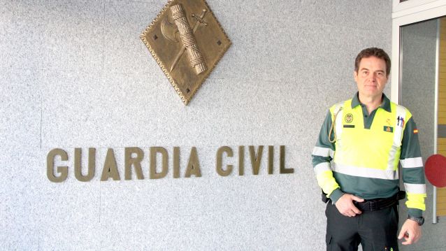 Jorge García, sarxento do Subsector de Tráfico da Garda Civil Jorge García, sarxento do Subsector de Tráfico da Garda Civil